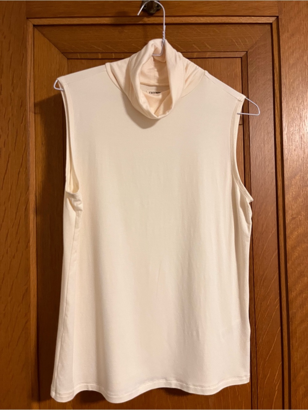 L’agence Sleeveless Turtleneck in Cream
